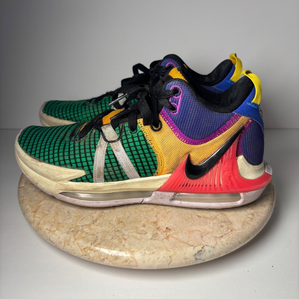 Nike LeBron Witness VII Basketball Shoes 6.5 Multicolor DQ8426-301 Fair Cond